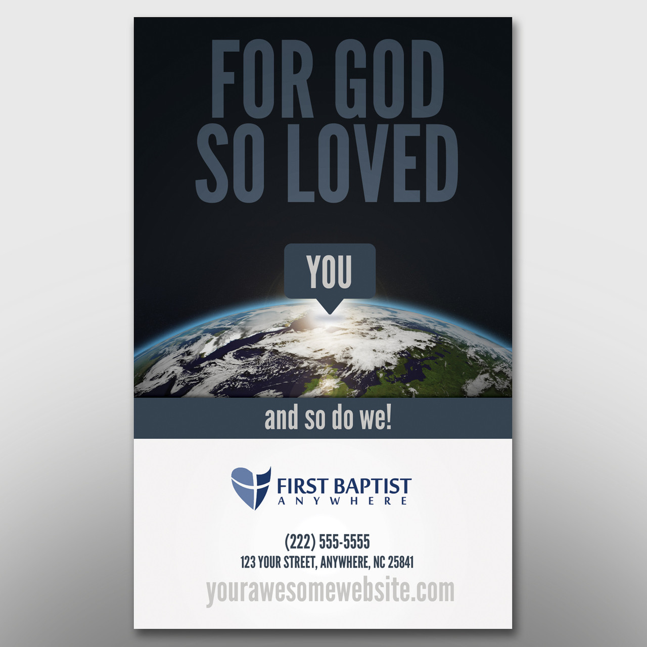 "God So Loved You" Invite Card #14002 - Image 2