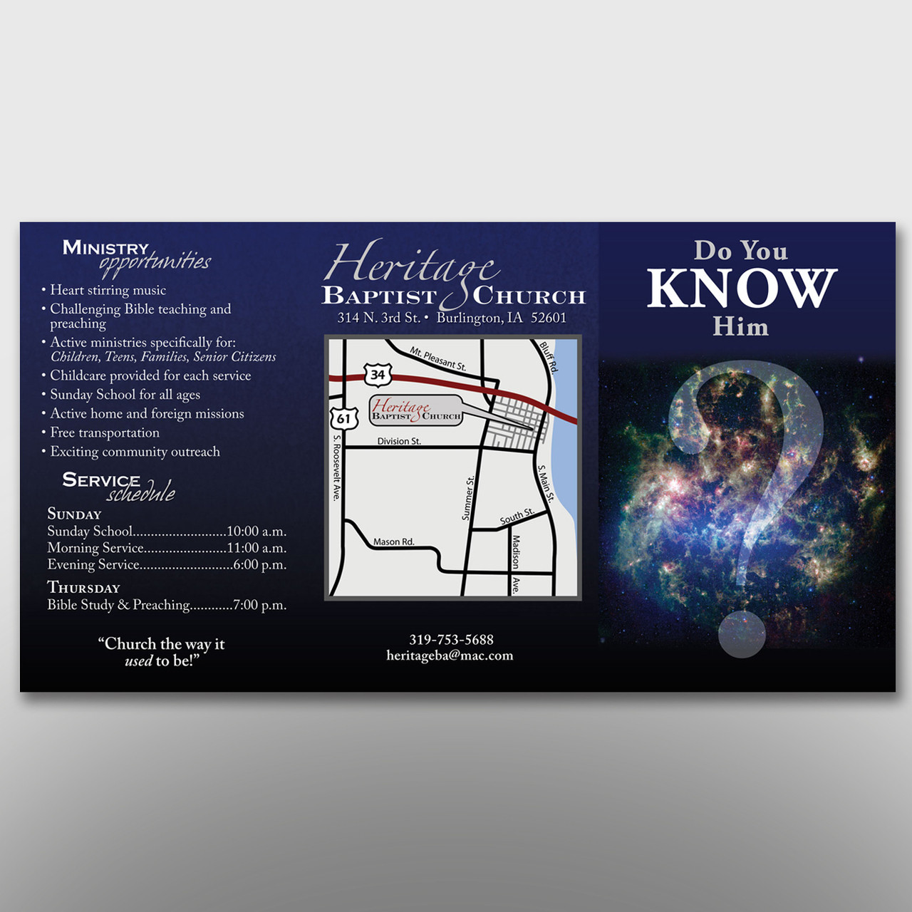 "Do You Know Him" 3-Panel Tract #14013 - Image 2