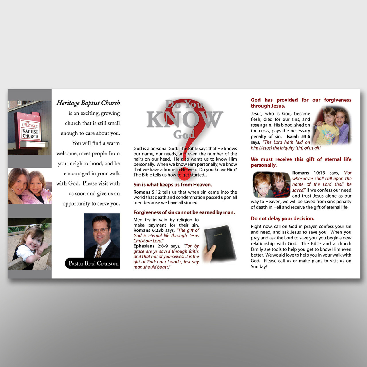 "Do You Know Him" 3-Panel Tract #14013 - Image 3