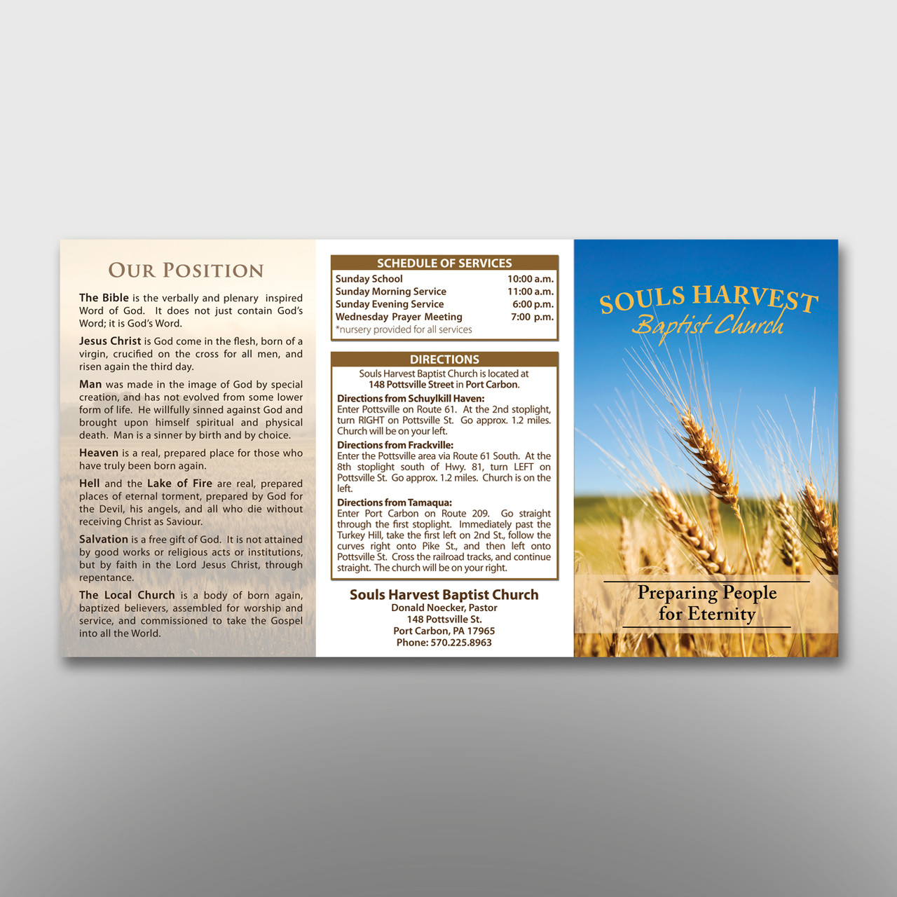 Harvest-Themed 3-Panel Tract #14016 - Image 3