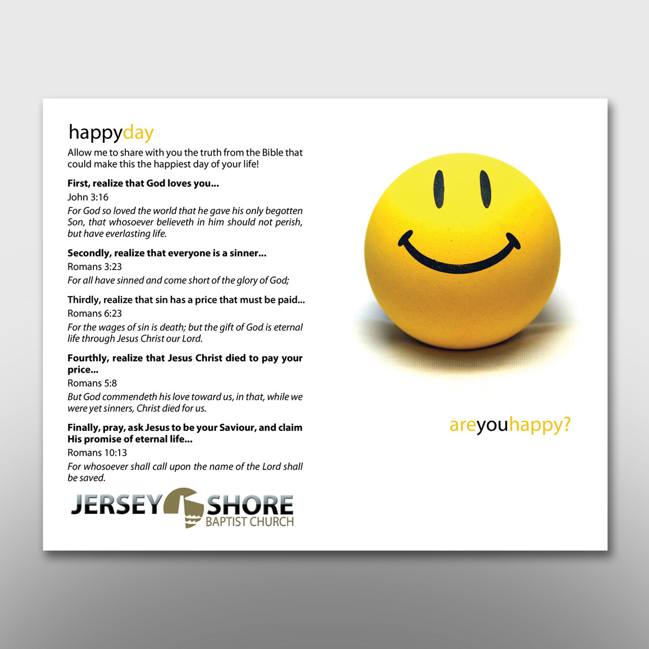 "Are You Happy?" 2-Panel Tract #14019 - Image 2